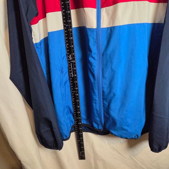 Adidas Skateboarding Climaproof Windbreaker Jacket L Blue Red White 2014 - Picture 11 of 14